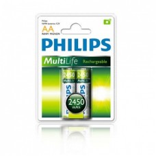 Pilas recargables Philips AA 2450mAh
