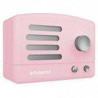 Parlante Polaroid Bluetooth Estilo Retro color rosado